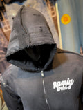 Coal Wash Reverse Stitch Rhinestone Hoodie